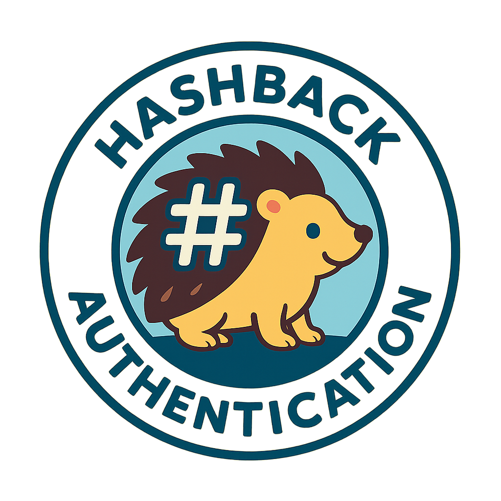 HashBack circular badge icon